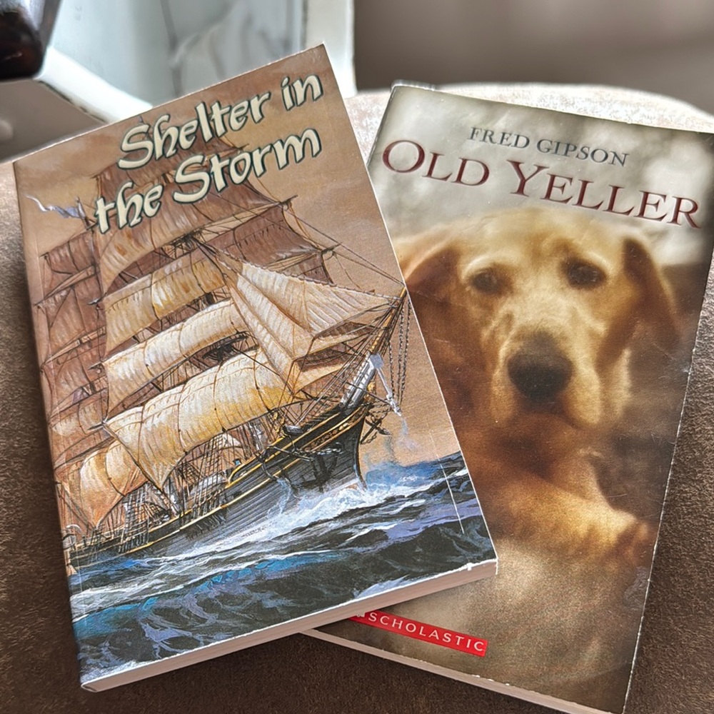 Shelter in the Storm and Old Yeller Books
